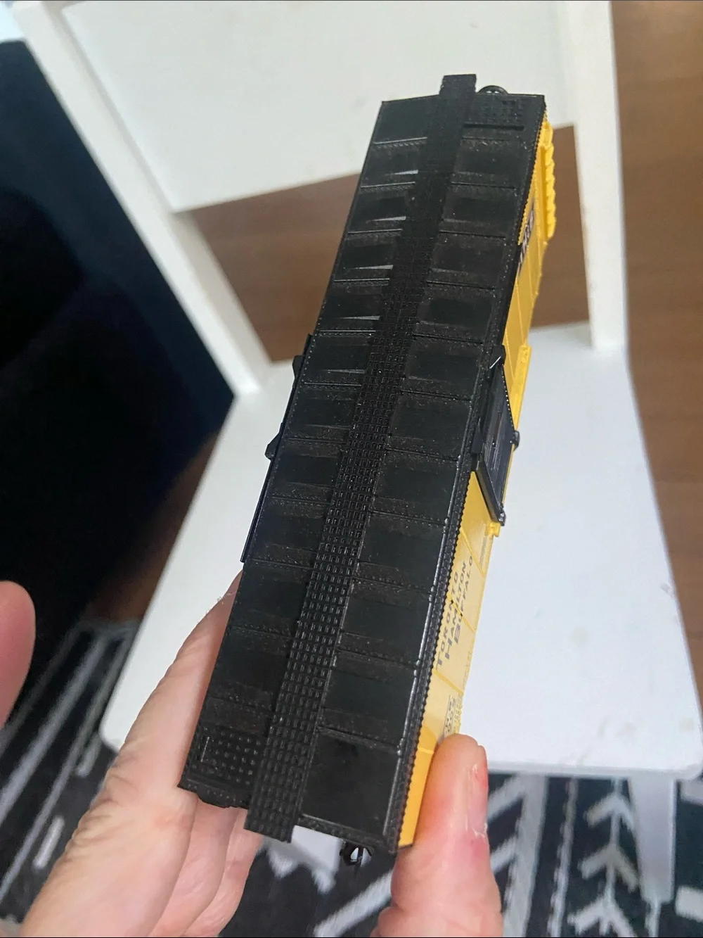 Yellow and Black Boxcar Train Toy - Toronto Hamilton Buffalo